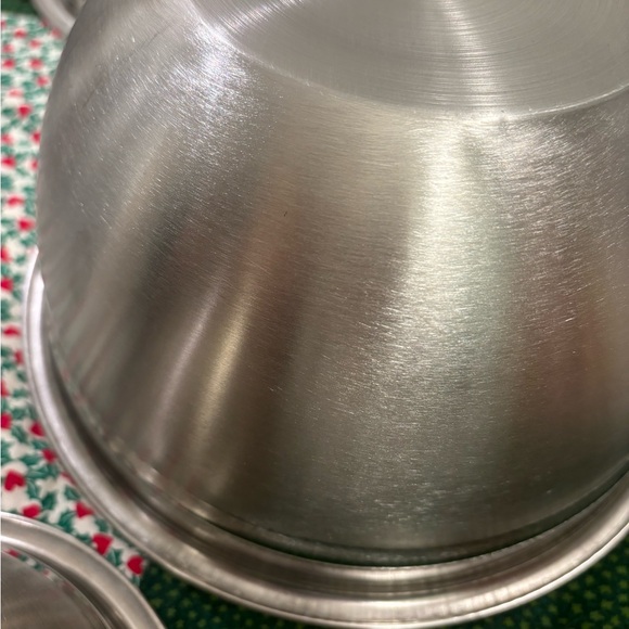 Set Of 3 Mixing Bowls Stainless Steel Gently Loved Condition Final Sale - Picture 4 of 9